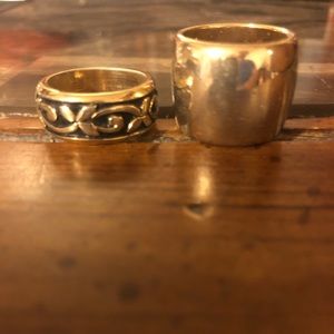 Gold and Silver rings